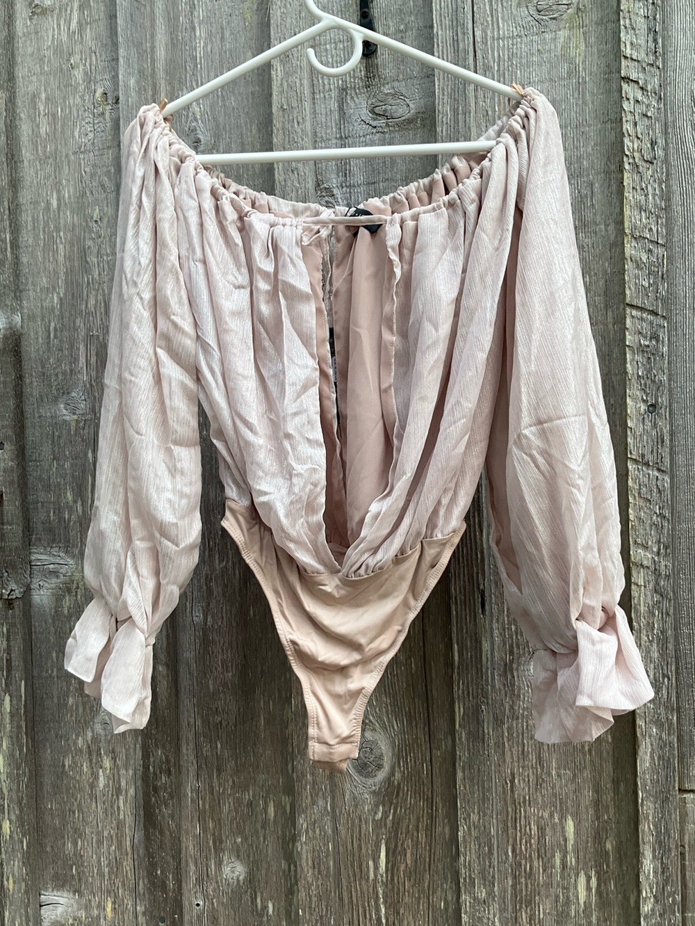NWT Peace + Love metallic Bodysuit